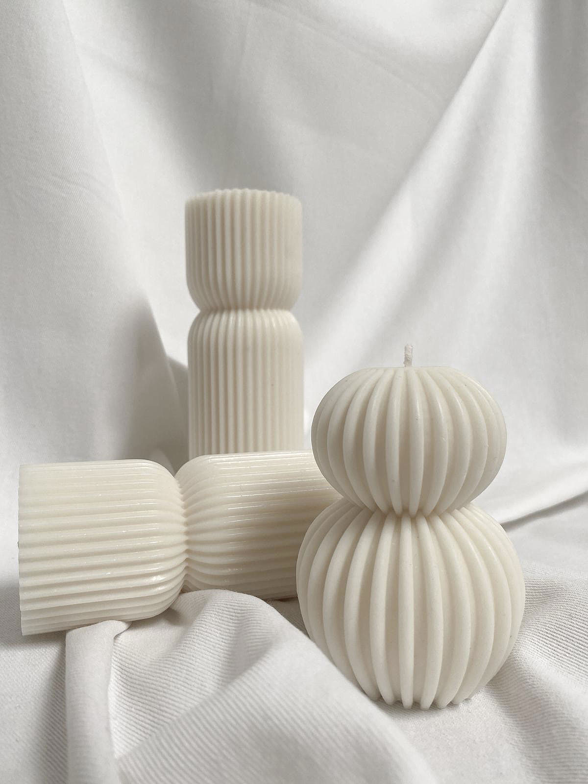 Świeca sojowa N°2 + N°3 – Pillar S+L - zestaw - obrazek 4