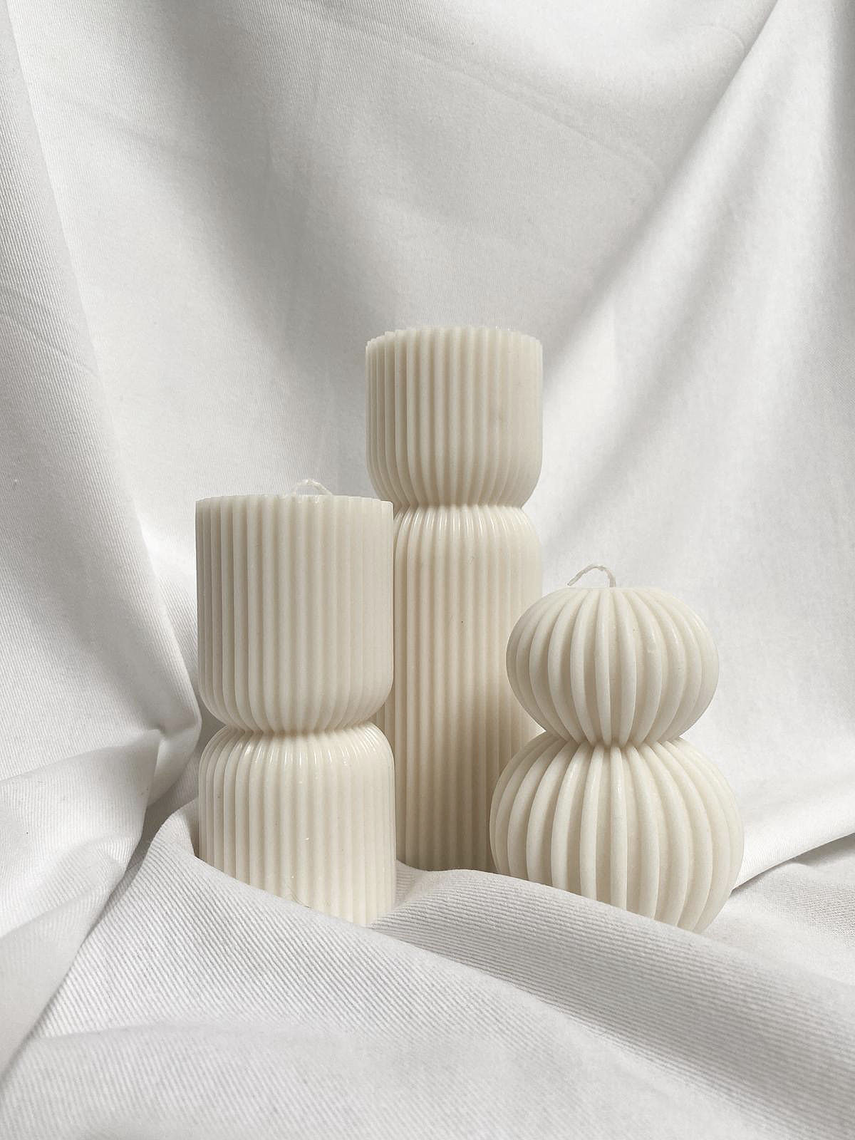 Świeca sojowa N°2 + N°3 – Pillar S+L - zestaw - obrazek 3